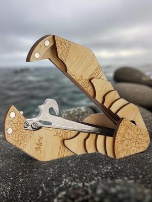 Shamanicshop Jew’s Harp Sword In Wooden Case