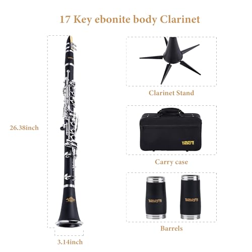 Jinqu B Flat 17 Key Clarinet Set - Image 3