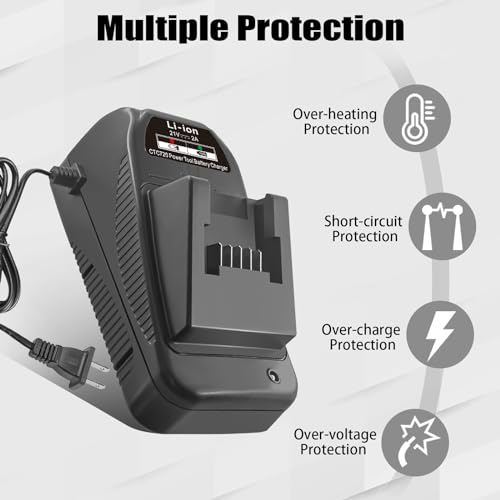 JJXNDO Charger For 18V Tool Battery CTC720 - Image 4