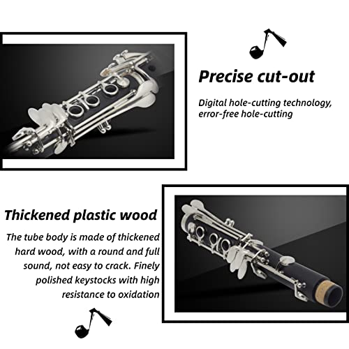 Jopwkuin Bb Tone Clarinet For Beginners, 17 Keys - Image 4
