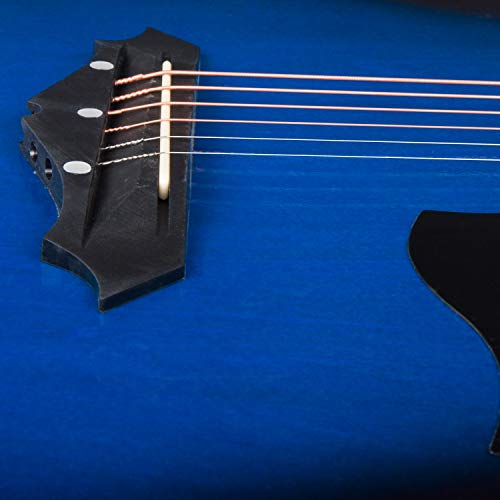 JOYMUSIC 38 Inch Blueburst Beginner Acoustic Guitar Kit (JG-38C,BLS) - Image 5