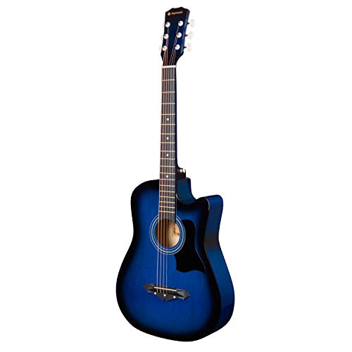 JOYMUSIC 38 Inch Blueburst Beginner Acoustic Guitar Kit (JG-38C,BLS) - Image 2