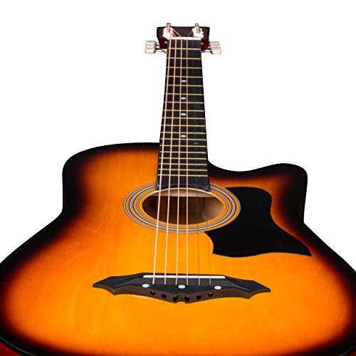 JOYMUSIC Beginner Acoustic Guitar Kit JG-38C, 3TS - Image 4
