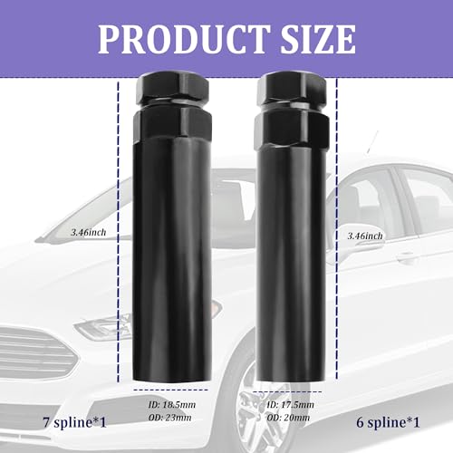 Junecarp 2PCS Lug Nut Socket Set M12/M14 - Image 2