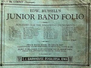 Junior Band Folio Solo Cornet