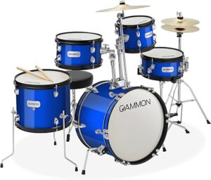 Gammon Percussion Junior Starter Drum Kit – Blue