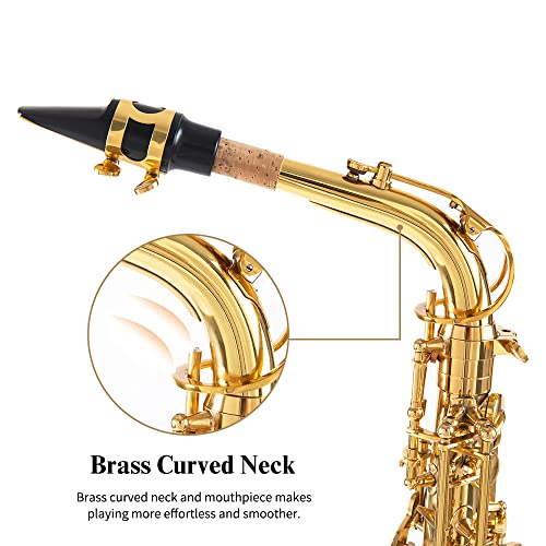 JUUXAAN Beginner Alto Saxophone With Accessories - Image 3