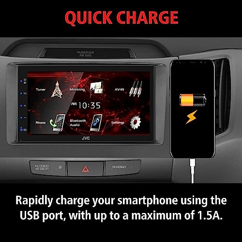 JVC Bluetooth Car Stereo Receiver With USB - Image 5