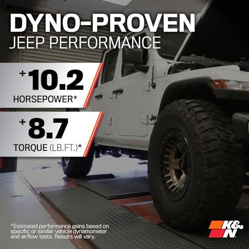 K&N Cold Air Intake Kit For Jeep Wrangler 2012-2018 - Image 3