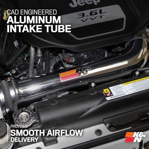 K&N Cold Air Intake Kit For Jeep Wrangler 2012-2018 - Image 5