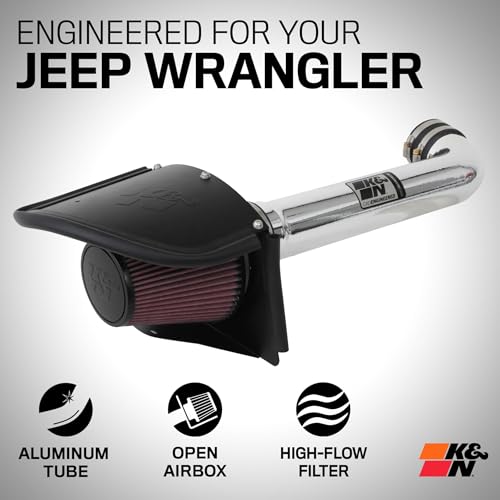 K&N Cold Air Intake Kit For Jeep Wrangler 2012-2018 - Image 2
