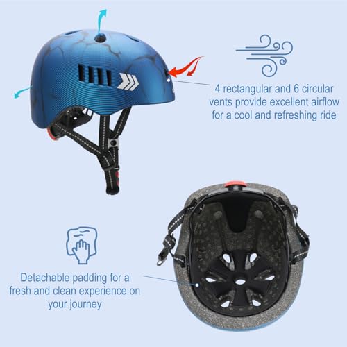 KAMUGO Kids Bike Helmet Set With Protective Gear - Image 4