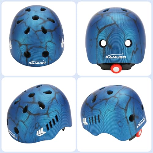 KAMUGO Kids Bike Helmet Set With Protective Gear - Image 2