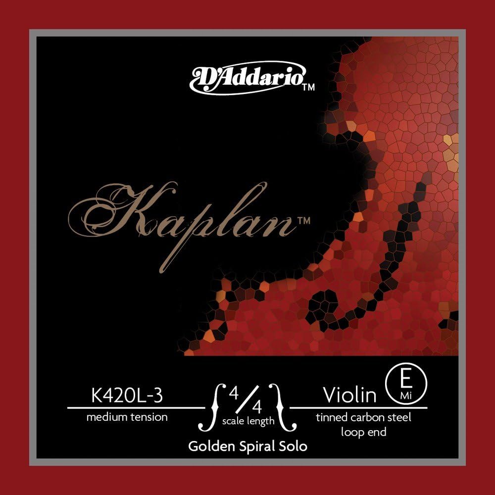 D'Addario Kaplan Golden Spiral Violin E String K420L-3
