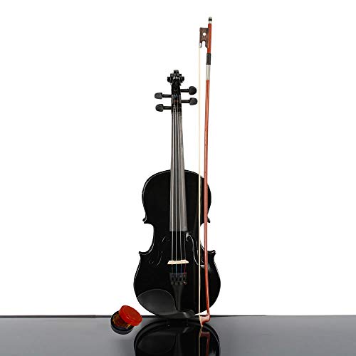 Kcelarec 3/4 Black Solid Wood Acoustic Violin - Image 3