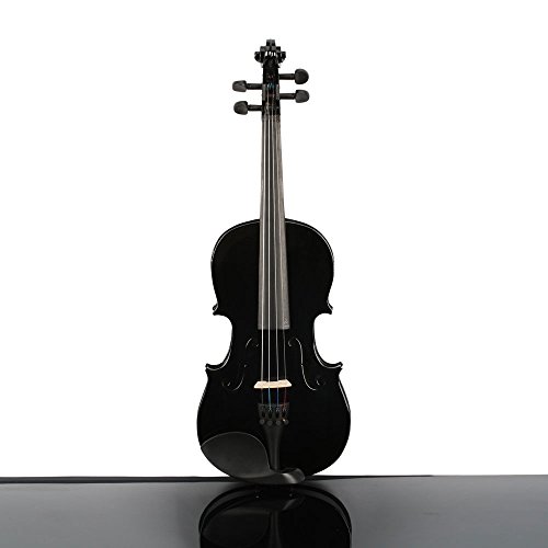 Kcelarec 3/4 Black Solid Wood Acoustic Violin - Image 4