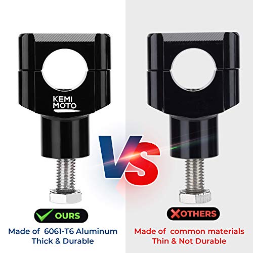 KEMIMOTO 1 Inch Motorcycle Aluminum Handlebar Risers - Image 4
