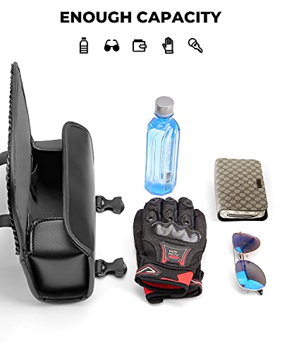 KEMIMOTO Motorcycle PU Leather Universal Saddlebag - Image 5