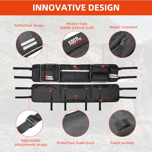 KEMIMOTO Universal UTV Roll Cage Rear Storage Bag - Image 3