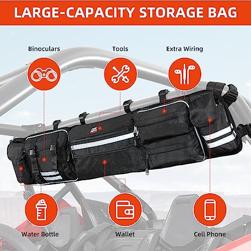 KEMIMOTO Universal UTV Roll Cage Rear Storage Bag - Image 2