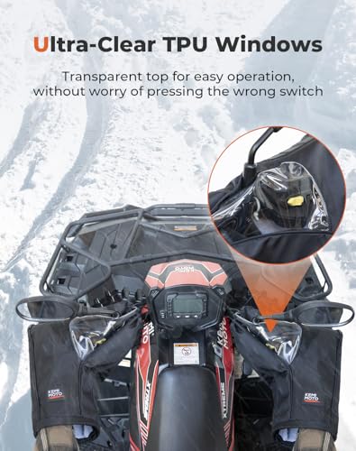 KEMIMOTO Upgraded ATV Windproof Handlebar Gauntlets - Image 2