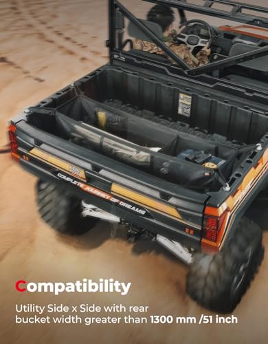 KEMIMOTO UTV Cargo Net Rear Bed Organizer - Image 3