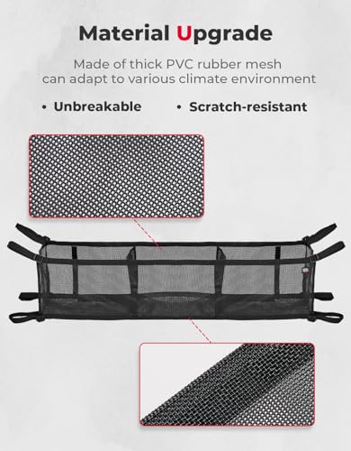 KEMIMOTO UTV Cargo Net Rear Bed Organizer - Image 5