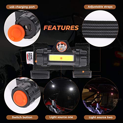 KEMIMOTO UTV Dome Light Roll Bar Mount - Image 4