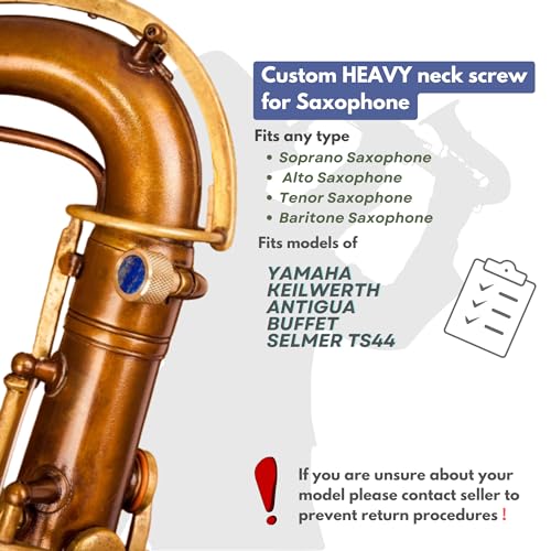 KGUBrass Saxophone Neck Screws 135 Heavy (Raw Brass) - Image 2