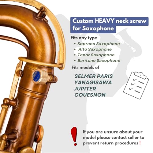KGUBrass Saxophone Neck Screws Heavy 157 (Raw Brass) - Image 5