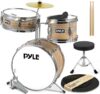 Pyle Kids Drum Set, 3 Piece Junior Kit