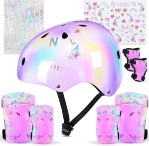 Unicorn Catcher Kids Helmet With Unicorn Stickers Set