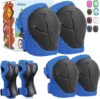 KUYOU Kids Knee Elbow Pads Protective Gear Set
