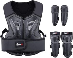 StarknightMT Kids Motorcycle Armor Suit Chest Protector