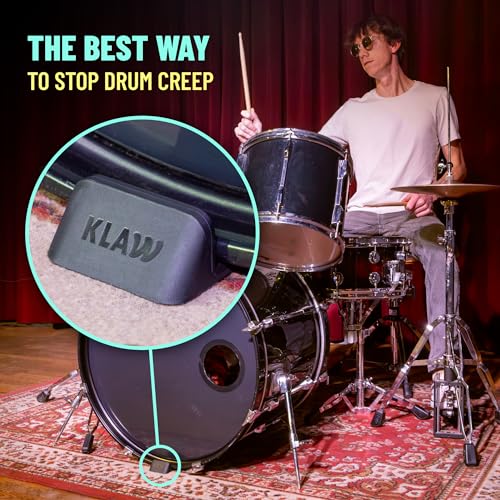 KLAW Bass Drum Rug Anchor - Stops Creep - Image 2