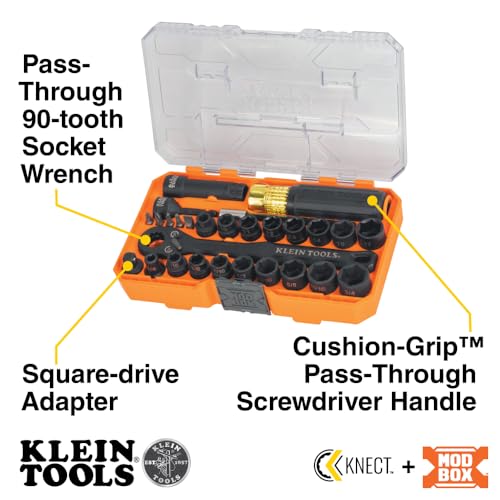 Klein Tools KNECT 65400KNECT Impact Socket Set, 28-Piece - Image 2
