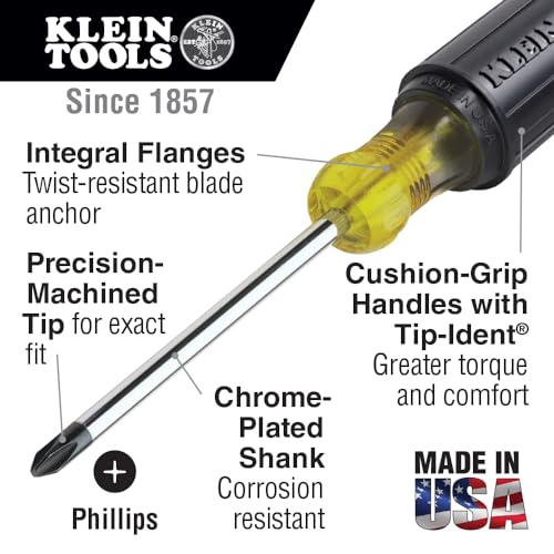 Klein Tools Screwdriver Set, 8-Piece, Non-Slip Cushion - Image 3