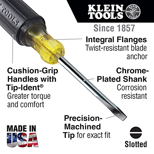 Klein Tools Screwdriver Set, 8-Piece, Non-Slip Cushion - Image 4
