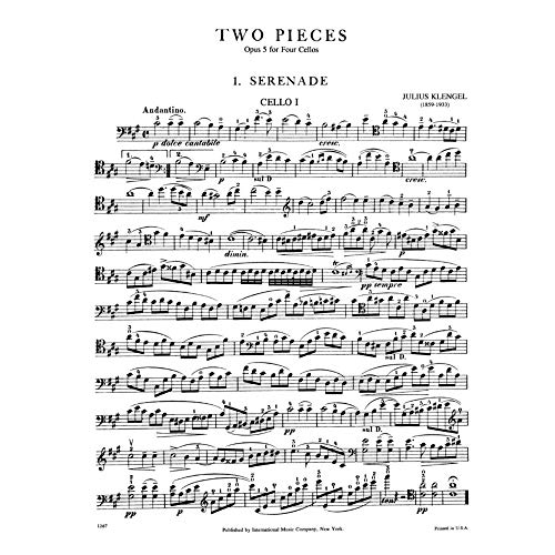 Klengel - Two Pieces Op 5: Four Cellos - Image 2
