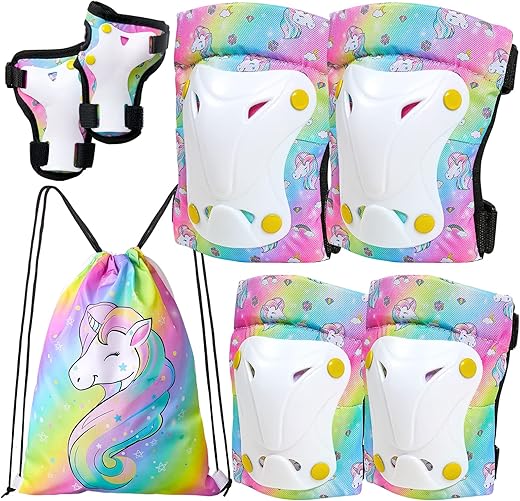 FIODAY Knee Pads Unicorn Set With Bag