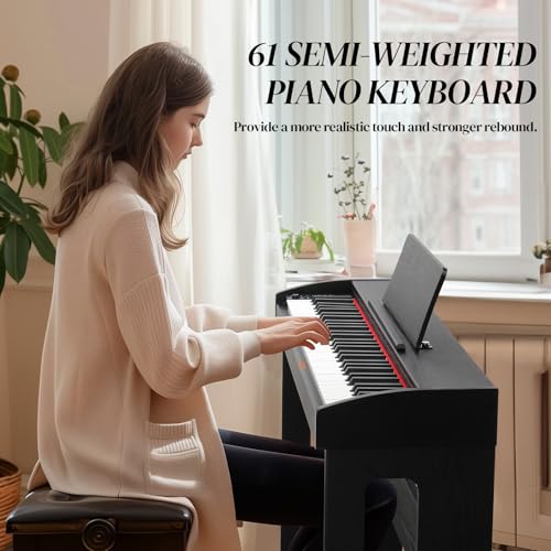 Ktaxon 61 Key Semi-weighted Electric Piano With Accessories - Image 2