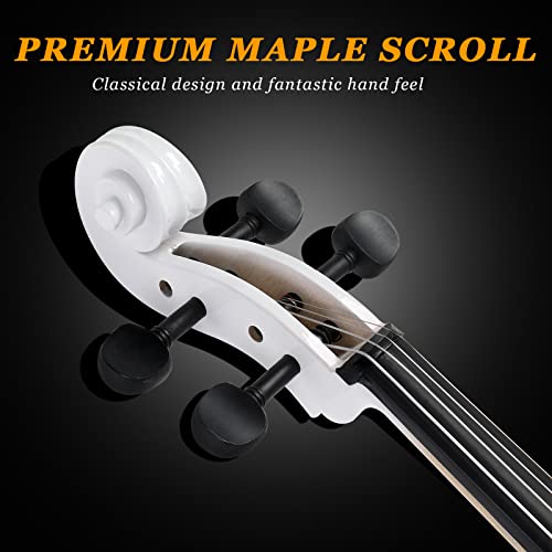 Ktaxon Beginner 4/4 Acoustic Cello Set, White - Image 3