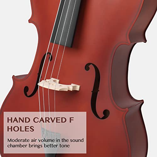 Ktaxon Full-Size Beginner Cello 4/4 Set - Image 4