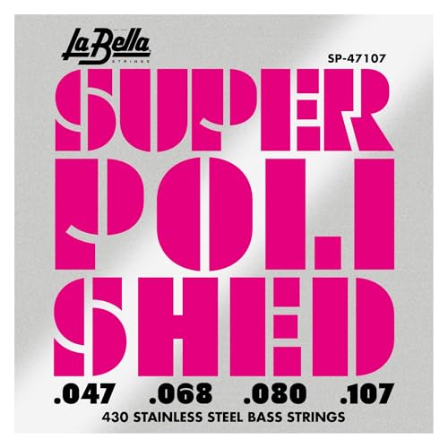 La Bella Super Polished Stainless Steel Bass Strings SP-47107 - Image 2