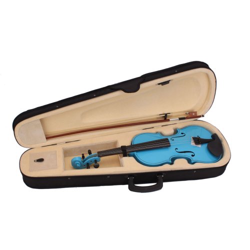 lapday Sky Blue Handmade Student Violin Set - Image 4