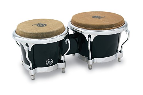 Latin Percussion LP200XFBK Black Fiberglass Bongos - Image 2