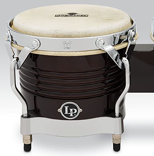Latin Percussion Matador Wood Bongos - Dark Brown 8.625-inch - Image 4