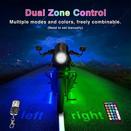 LD DARKEAGLE Motorcycle LED Light Kit With Brake - Image 4