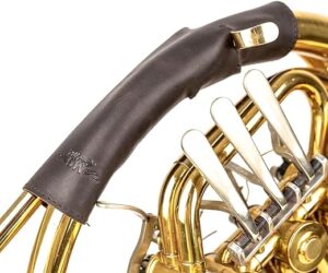 MG Leather Work Leather French Horn Guard Cover Brown