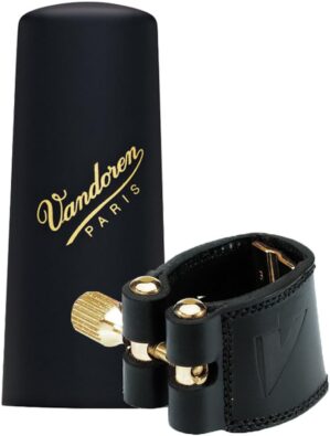 Vandoren Leather Ligature & Cap for Baritone Saxophone